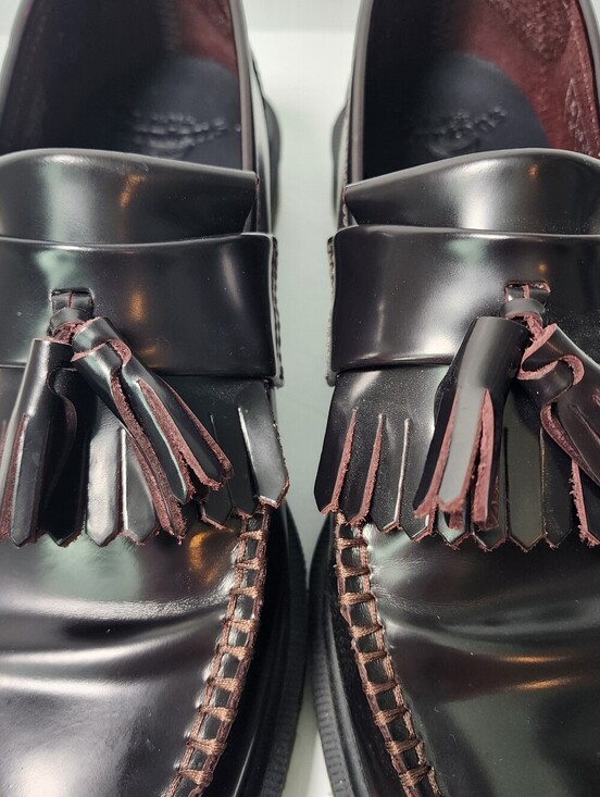 Dr Martens Adrian Arcadia Leather Tassel Loafer Cherry Red Burgandy Size 9 main image 5